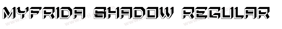 Myfrida Shadow Regular字体转换